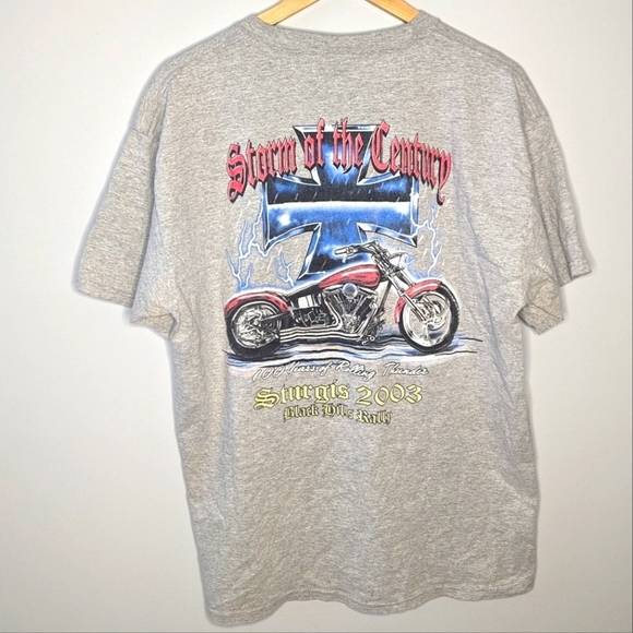 Vintage Sturgis Black Hills Ralley Chopper Graphic Tshirt Mens Large - Picture 1 of 6